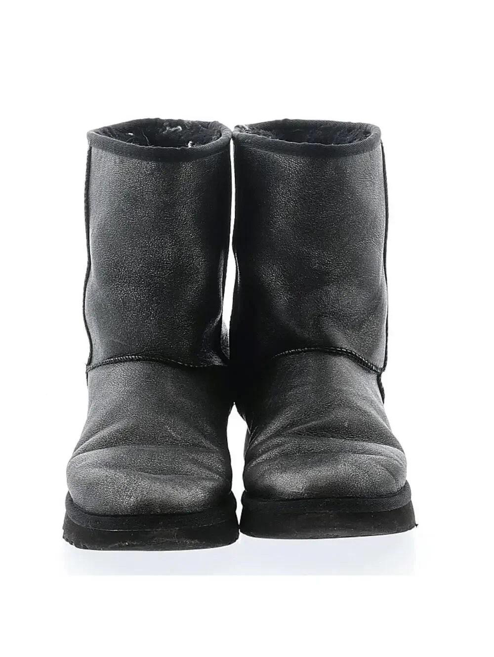 UGG Classic Short II boots in a black metallic iridescent Suede
